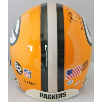 Green Bay Packers Brett Favre and Bart Starr Signed FS Authentic Helmet TRISTAR