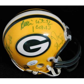 Green Bay Packers Reggie White +4 Signed Mini Helmet JSA Authenticated