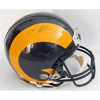 Los Angeles Rams Jerome Bettis and Lawrence Phillips Signed Full Size Helmet JSA Authenticated