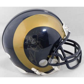Chase Reynolds Los Angeles Rams Signed Mini Helmet JSA Authenticated