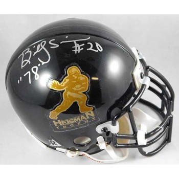 Billy Sims Signed Heisman Trophy Authentic Mini Helmet JSA Authenticated