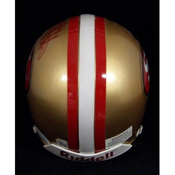 JJ Stokes San Francisco 49ers Signed Mini Helmet JSA Authenticated