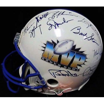 Super Bowl MVP's Signed Authentic Riddell Full Size Helmet JSA Authenticated