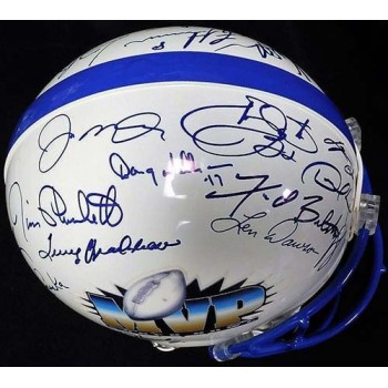 Super Bowl MVP's Signed Authentic Riddell Full Size Helmet JSA Authenticated