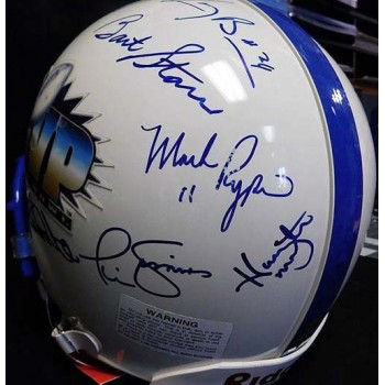 Super Bowl MVP's Signed Authentic Riddell Full Size Helmet JSA Authenticated