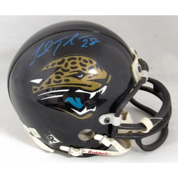 Fred Taylor Jacksonville Jaguars Signed Mini Helmet JSA Authenticated