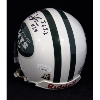 Leon Washington New York Jets Signed Mini Helmet JSA Authenticated