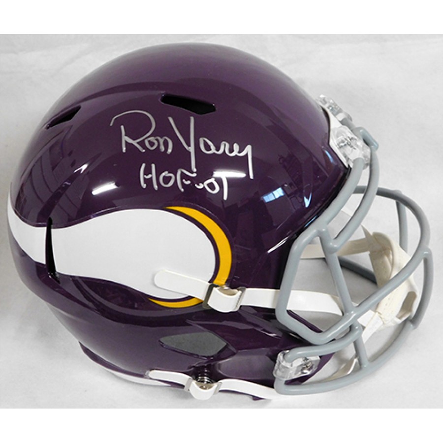 Ron Yary Minnesota Vikings Signed Full Size Replica Helmet JSA