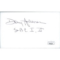 Donny Anderson Green Bay Packers Signed 3x5 Index Card JSA Authenticated