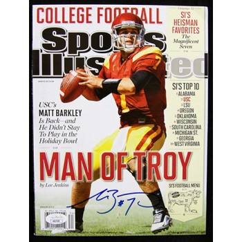 Matt Barkley Signed Sports Illustrated Magazine August 2012 JSA Authenticated