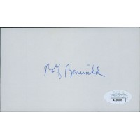 Rolf Benirschke San Diego Chargers Signed 3x5 Index Card JSA Authenticated