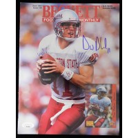Drew Bledsoe Signed Beckett Football Monthly Magazine JSA Authenticated