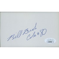 Bill Brooks Indianapolis Colts Signed 3x5 Index Card JSA Authenticated