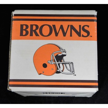 Jim Brown Cleveland Browns Signed 4x4x4 Mug Box JSA Authenticated