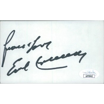Earl Campbell Houston Oilers Signed 3x5 Index Card JSA Authenticated