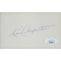 Ken Carpenter Cleveland Browns Signed 3x5 Index Card JSA Authenticated