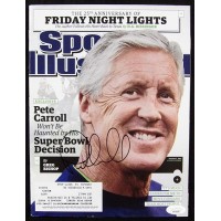 Pete Carroll Signed Sports Illustrated Magazine August 2015 JSA Authenticated