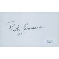 Rick Casares Chicago Bears Signed 3x5 Index Card JSA Authenticated
