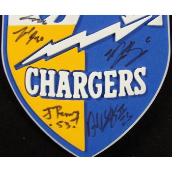 San Diego Chargers 2016 Team Signed Foam Shield by 11 Players JSA Authenticated