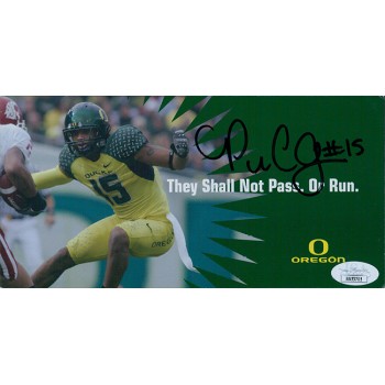 Patrick Chung Oregon Ducks Signed 4x8 Promo Schedule JSA Authenticated