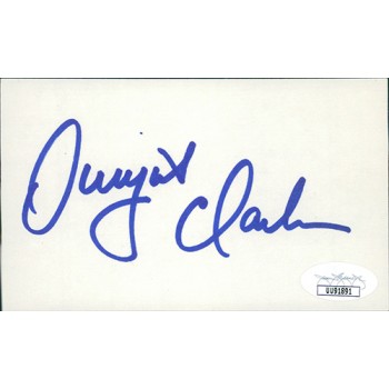 Dwight Clark San Francisco 49ers Signed 3x5 Index Card JSA Authenticated