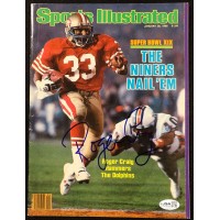 Roger Craig Signed Sports Illustrated Magazine January 1985 JSA Authenticated