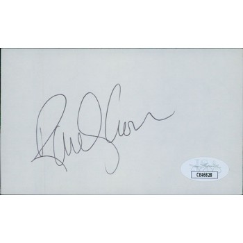 Randy Cross San Francisco 49ers Signed 3x5 Index Card JSA Authenticated