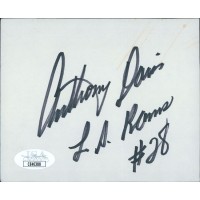 Anthony Davis Los Angeles Rams Signed 4x5 Cut JSA Authenticated