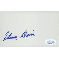 Glenn Davis Los Angeles Rams Signed 3x5 Index Card JSA Authenticated