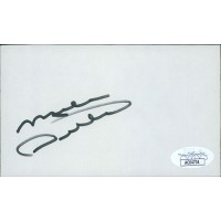 Mike Ditka Chicago Bears Signed 3x5 Index Card JSA Authenticated
