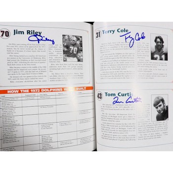 Miami Dolphins 1972 The Perfect Season Signed Bound Book By 53 JSA Authenticated