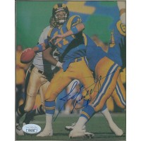 Jim Everett Los Angeles Rams Signed 6x7.25 Cut Page Photo JSA Authenticated