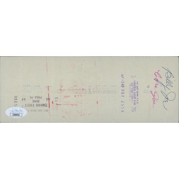 Weeb Ewbank New York Jets Signed Cancelled Check JSA Authenticated