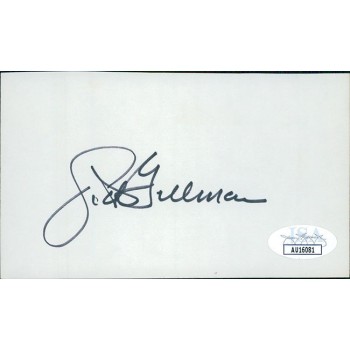 Sid Gillman Los Angeles Rams Signed 3x5 Index Card JSA Authenticated