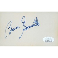 Bruce Gossett Los Angeles Rams Signed 3x5 Index Card JSA Authenticated Bruce Gossett Los Angeles Rams Signed 3x5 Index Card JSA Authenticated