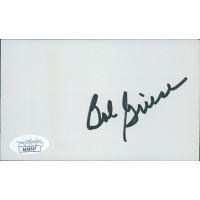 Bob Griese Miami Dolphins Signed 3x5 Index Card JSA Authenticated
