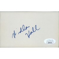 Windlan Hall San Francisco 49ers Signed 3x5 Index Card JSA Authenticated