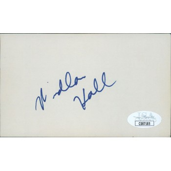 Windlan Hall San Francisco 49ers Signed 3x5 Index Card JSA Authenticated