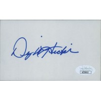 Dwight Hicks San Francisco 49ers Signed 3x5 Index Card JSA Authenticated