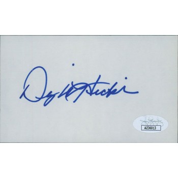 Dwight Hicks San Francisco 49ers Signed 3x5 Index Card JSA Authenticated