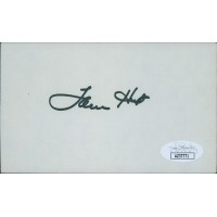 Lamar Hunt Kansas City Chiefs Owner Signed 3x5 Index Card JSA Authenticated