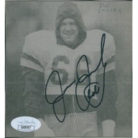 Joe Jacoby Washington Redskins Signed 4x4.5 Cut Photo Page JSA Authenticated