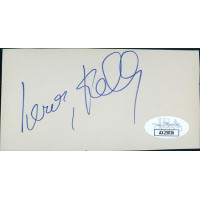 Leroy Kelly Cleveland Browns Signed 2.25x4.25 Cut Index Card JSA Authenticated