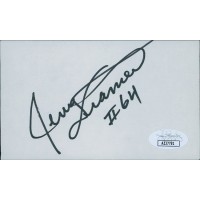 Jerry Kramer Green Bay Packers Signed 3x5 Index Card JSA Authenticated