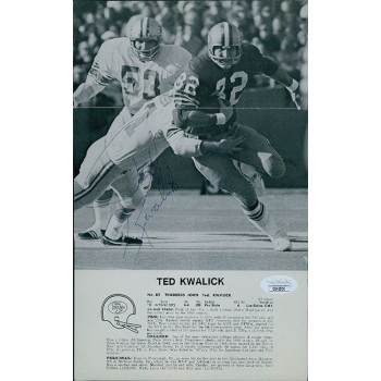 Ted Kwalick San Francisco 49ers Signed 6x10 Cut Page Photo JSA Authenticated Ted Kwalick San Francisco 49ers Signed 6x10 Cut Page Photo JSA Authenticated
