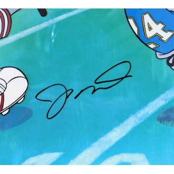 Joe Montana Signed Catch The Birdie Animation Cel 750 Upper Deck Authenticated
