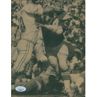 Merlin Olsen Los Angeles Rams Signed 7x9 Cut Page Photo JSA Authenticated