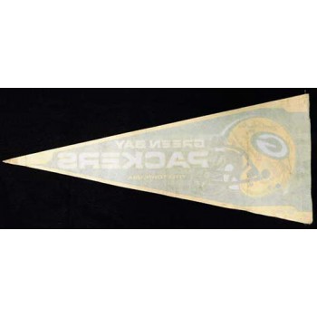 Green Bay Packers Dowler, Thurston and Kramer Signed Pennant JSA Authenticated