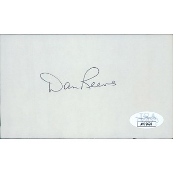 Dan Reeves Dallas Cowboys Signed 3x5 Index Card JSA Authenticated