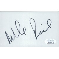 Mike Reid Cincinnati Bengals Signed 3x5 Index Card JSA Authenticated